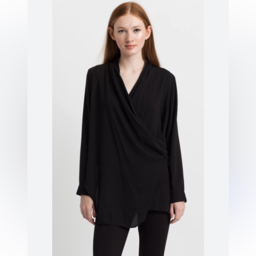 MODERN CITIZEN Crossover High Low Blouse  Size Large